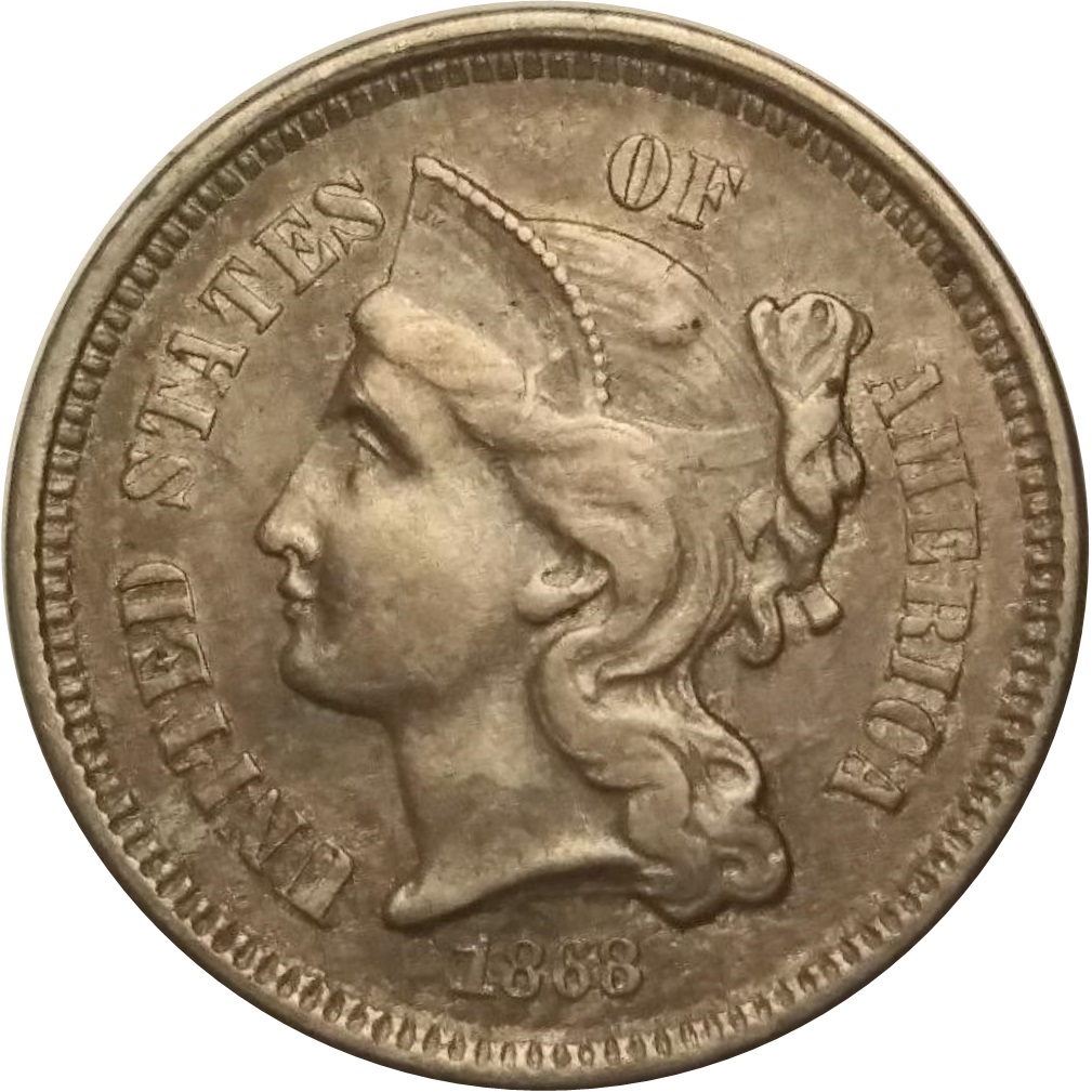 1868-3CN-Three-Cent-Nickel-#2